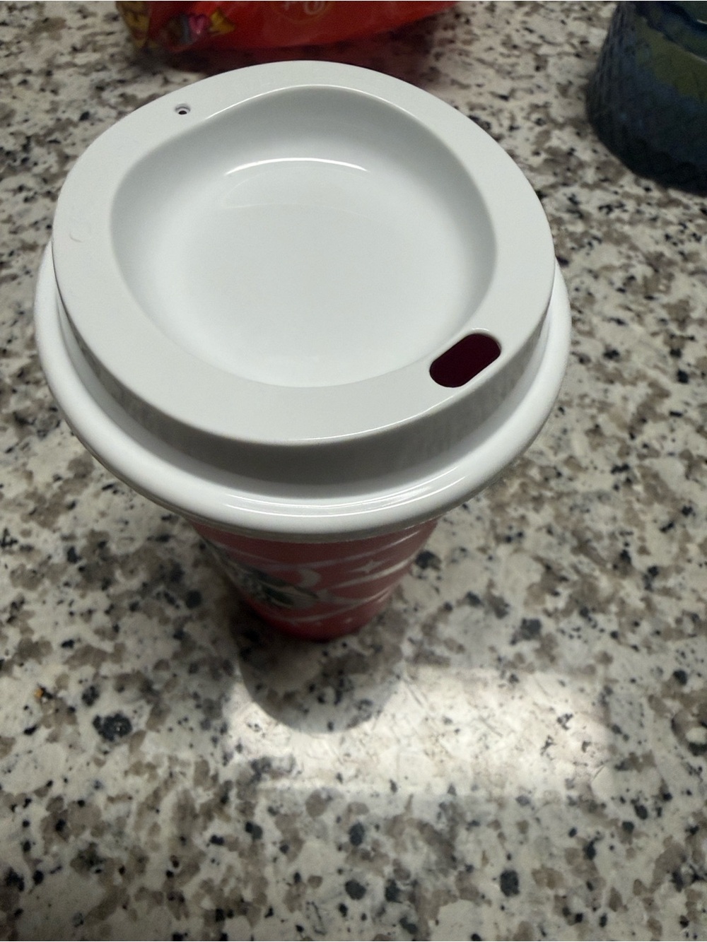 Starbucks Red Holiday Travel Cup with White Lid